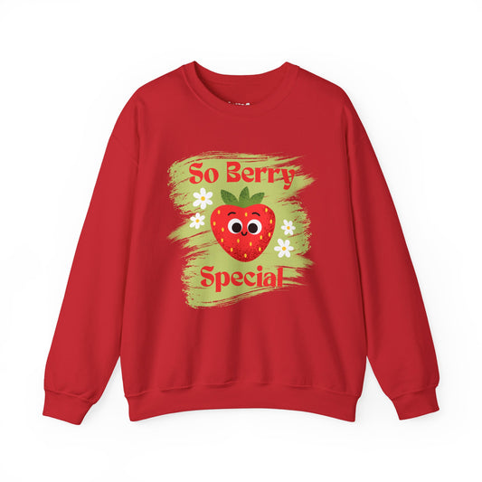 So Berry Special Fruit Pun Sweatshirt, Cozy Fruit Pun Sweatshirt, Great Gift Idea, Whimsical Fashion