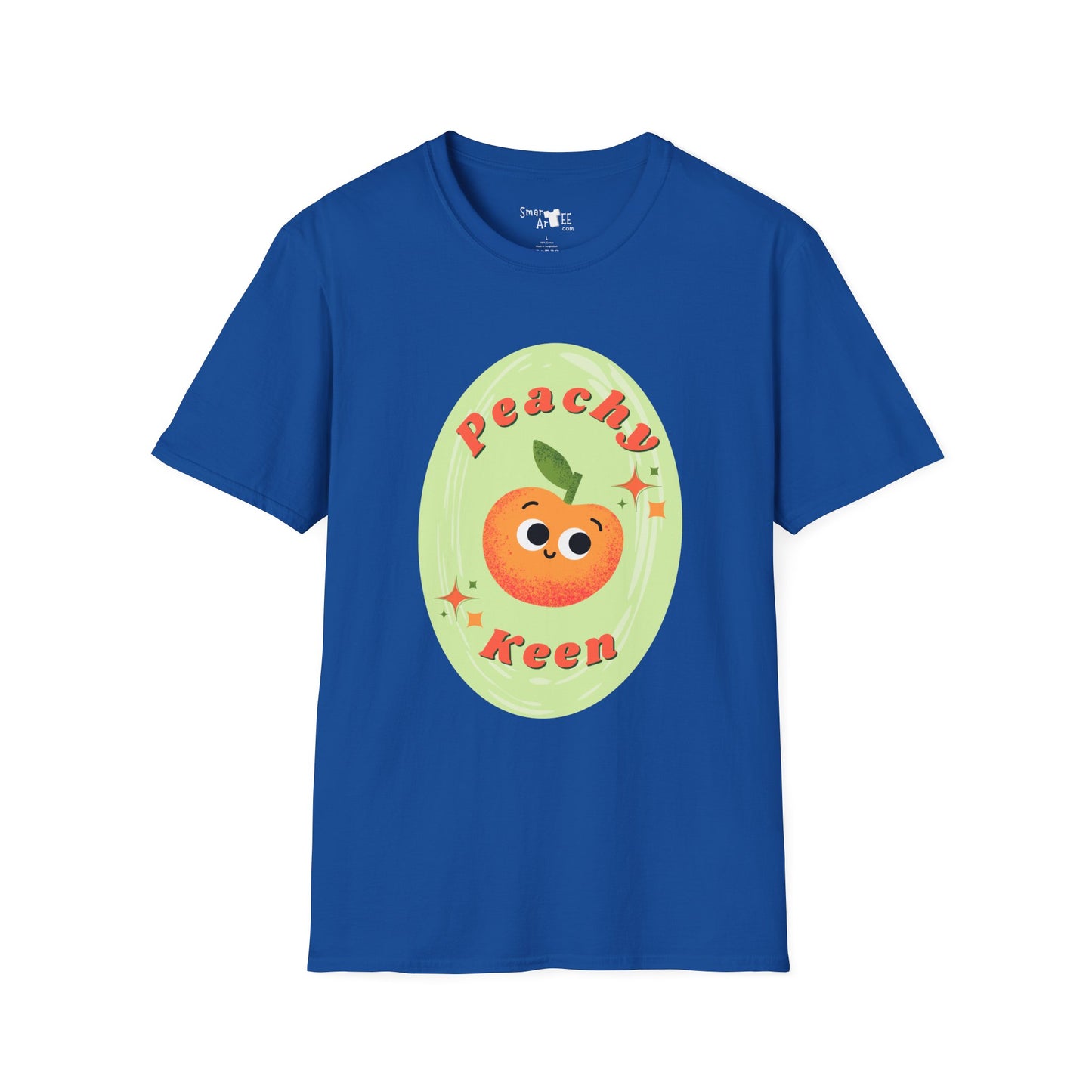 Peachy Keen Unisex Softstyle T-Shirt | Cute Fruit Tee | Fun Summer Apparel | Gift for Friends | Casual Outfit
