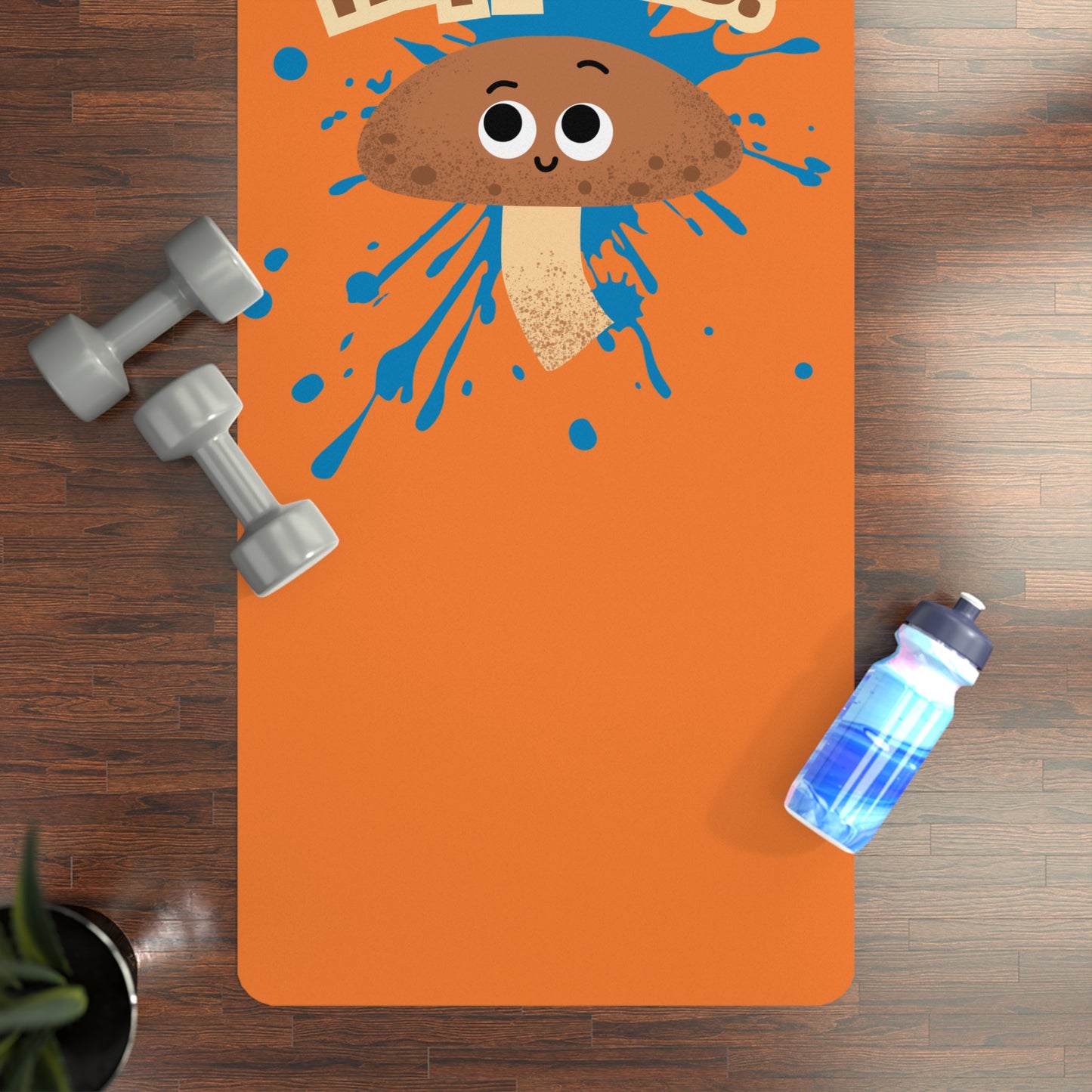 Shiitake Happens Yoga Mat, Playful Exercise Mat, Non-Slip Yoga Mat, Gift for Yogis, Fun Fitness Accessory