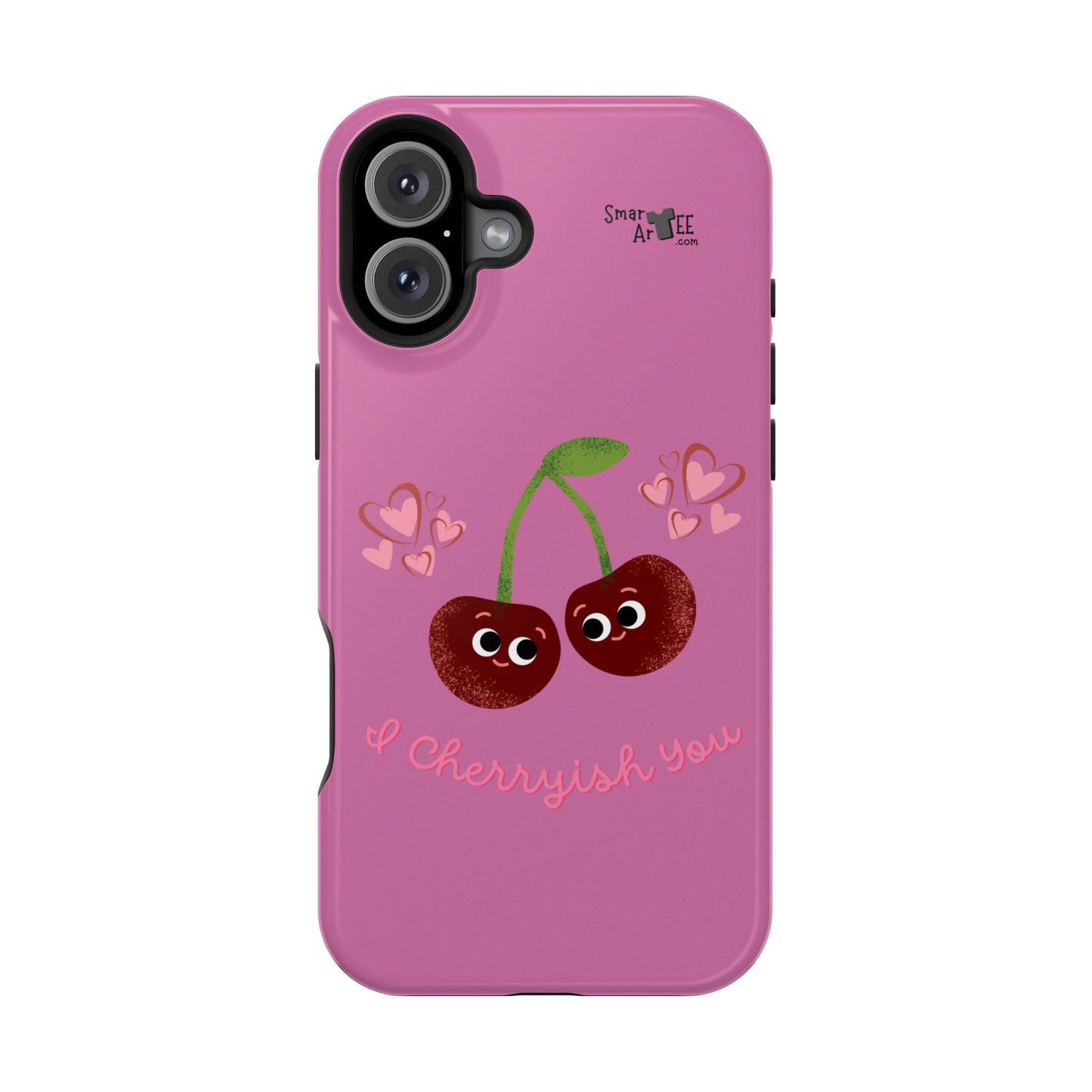 Cute Cherry Impact-Resistant Phone Case, Cherry Phone Cover, Valentine's Gift, Cute Phone Accessories, Sweetheart Case, I Cherryish You