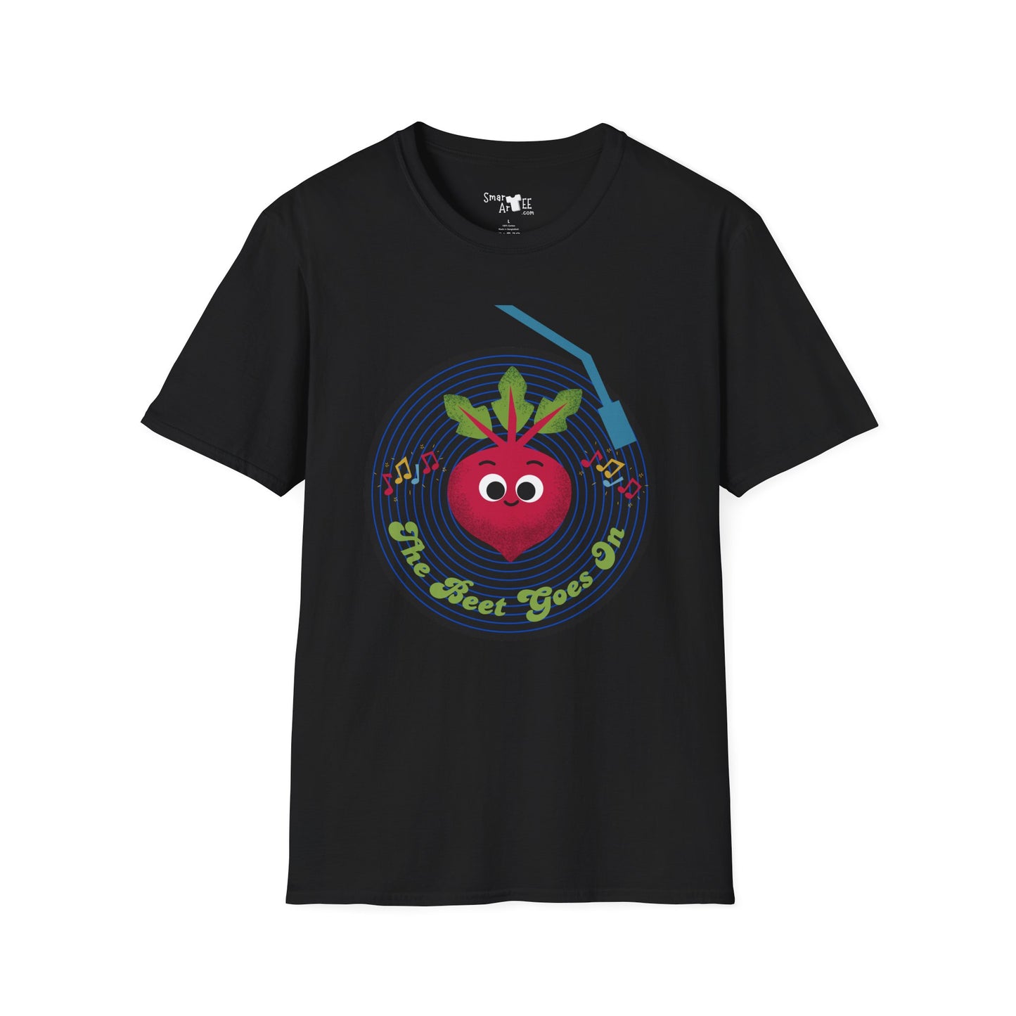 Fun and Whimsical Beet-Themed Unisex Softstyle T-Shirt, Perfect Gift for Fun Lovers, Music Enthusiasts, and Gardeners