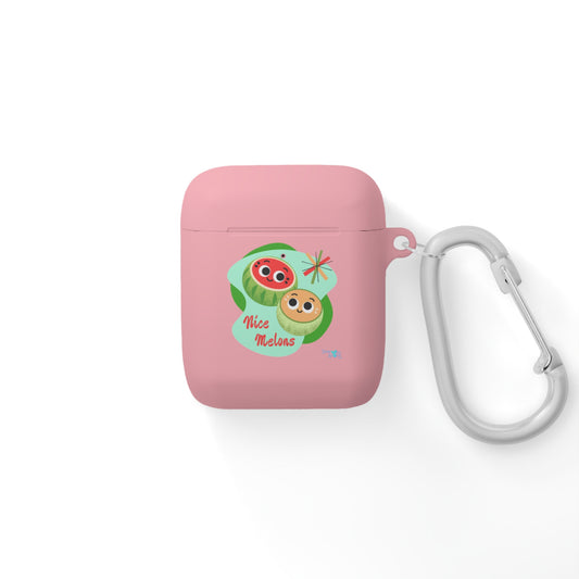 Cute Fruit AirPods Case Cover | Nice Melons Design, AirPods Accessory, Fun Gift for Kids, Summer Vibes, Unique Earbuds Holder