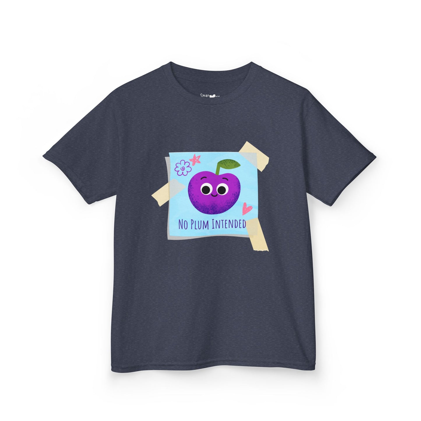 Kids Graphic Tee, Funny Kids Pun Shirt, Cute Apparel for Children, No Plum Intended Design, Birthday Gift, Everyday Wear