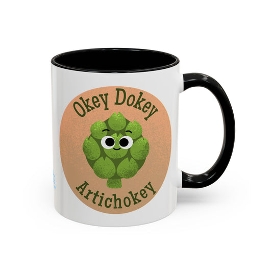 Whimsical Artichoke Coffee Mug, Punny Kitchen Gift, Cute Plant Lover Mug, Unique Coffee Cup, Funny Gift for Him/Her