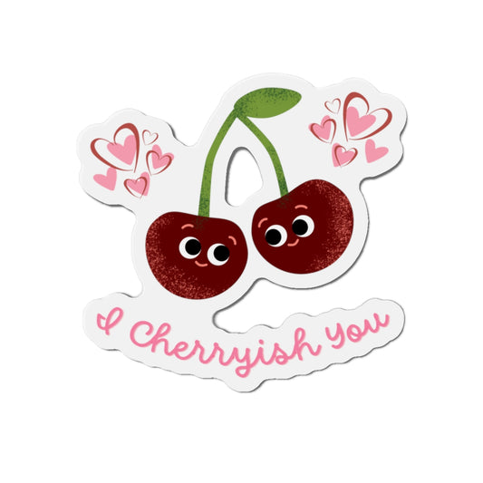 Cute Cherry Love Die-Cut Magnet, I Cherryish You Magnet, Fun Refrigerator Decor, Gift for Valentine's Day, Sweetheart Gift, Cheery Home [...]
