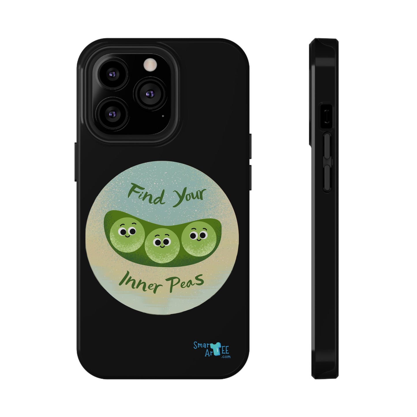 Find Your Inner Peas Phone Case | Impact-Resistant, Cute Phone Cover for Veggie Lovers, Gift for Friends, Fun Phone Accessories