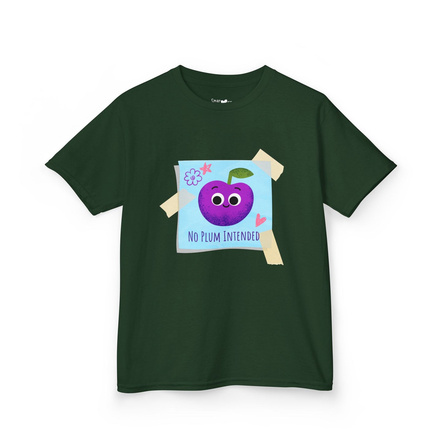 Kids Graphic Tee, Funny Kids Pun Shirt, Cute Apparel for Children, No Plum Intended Design, Birthday Gift, Everyday Wear