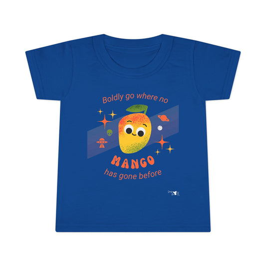Cute Mango Toddler Shirt, Kids Summer Tee, Fruit Pun Graphic Shirt, Gift for Toddlers, Birthday Outfit, Playful Children's Apparel