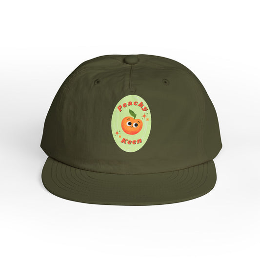 Cute Peach Pun Surf Cap, Trendy Beach Ready Hat, Casual Outdoor Accessory, Autumn Vibes, Trendy Gift