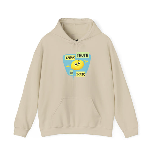 Speak Truth Unisex Heavy Blend Hoodie, Positive Vibe Pullover, Casual Wear, Inspirational Gift, Everyday Comfort