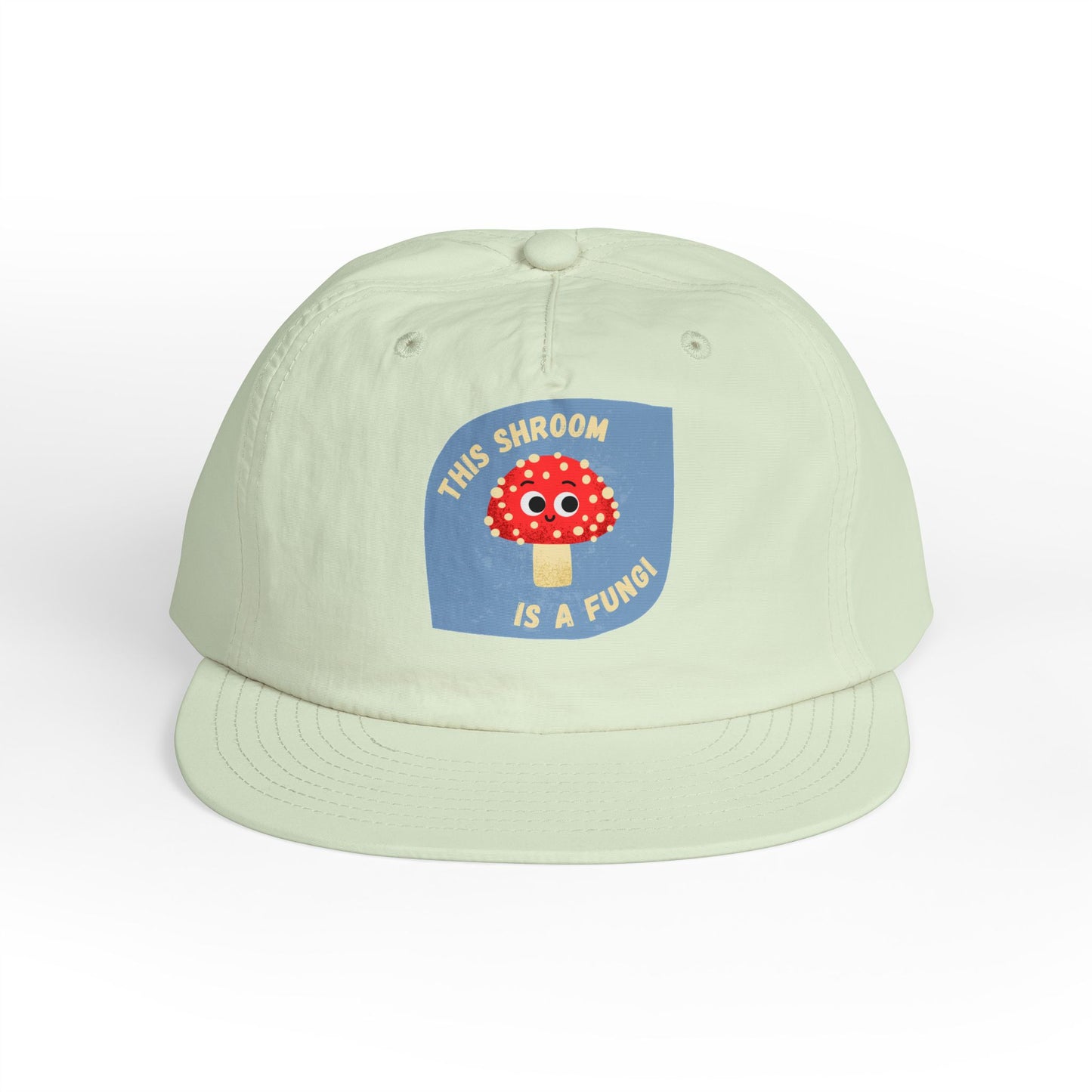 Whimsical Surf Cap with Funky Mushroom Design, Beach Hat, Summer Accessory, Gift for Nature Lovers, Casual Headwear, Fun Shroom Cap