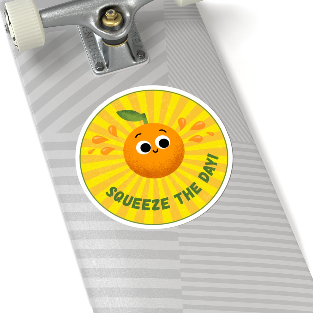 Bright and Cheerful Kiss-Cut Stickers, Fun Fruit Decor, Squeeze the Day Sticker, Cute Laptop Stickers, Gift for Orange Lovers, [...]