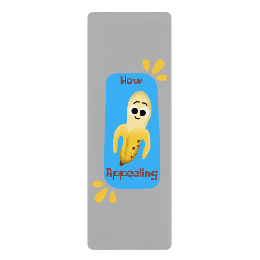 How Appeeling Banana Pun Yoga Mat, Fun Exercise Mat, Unique Fitness Gift, Rubber Yoga Mat, Gym Accessory, Home Workout Equipment, Birthday Gift
