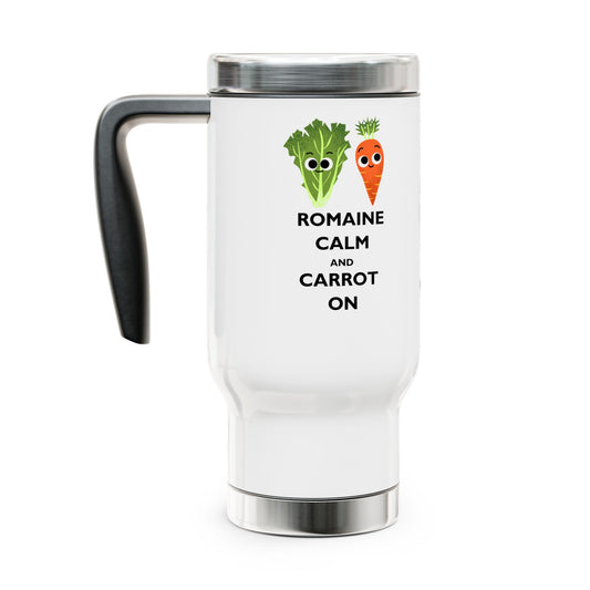 Playful Vegetable Travel Mug - Perfect for Veggie Lovers, Kitchen Décor, Gifts for Friend, Funny Coffee Cup, Eco-Friendly Drinkware