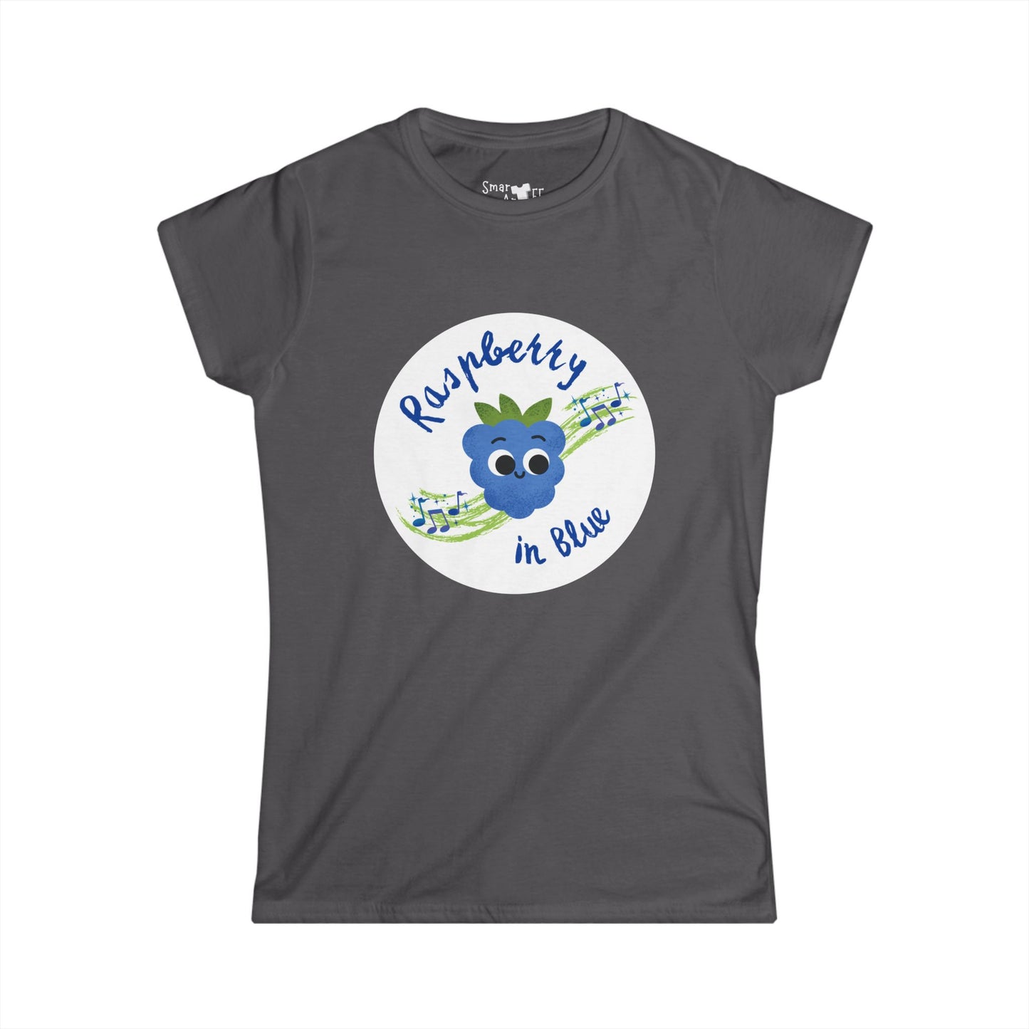 Raspberry in Blue Rhapsody Shirt for Music Lovers - Women's Tee, Funny Pun T-Shirt,