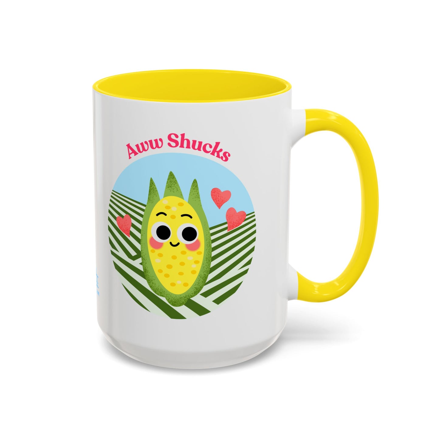 Cute Cartoon Accent Coffee Mug - Aww Shucks Happy Corn Design, Gift for Veggie Lovers, Funny Kitchen Decor, Eco-Friendly [...]