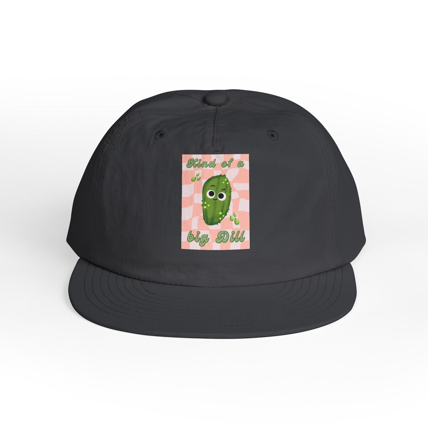 Funny Surf Cap with Cute Dill Pickle Design, Summer Hat for Beach Lovers, Ideal Gift for Foodies, Great for BBQs and Parties