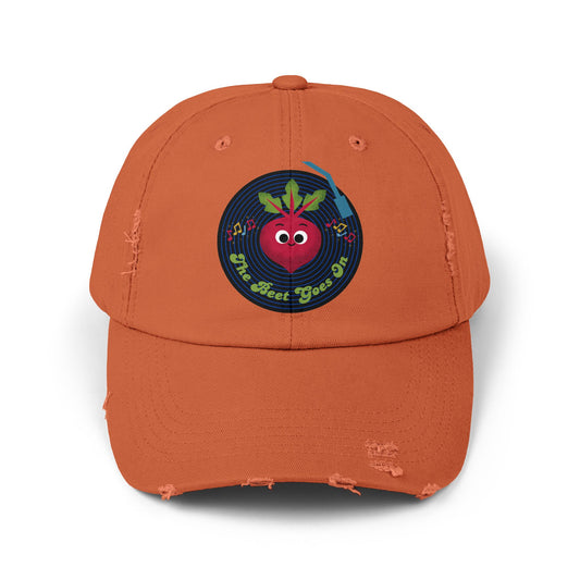 Vintage-Inspired Distressed Cap with Fun Beet Pun Design, Unisex Summer Hats for Casual Wear, Gift, Trendy Accessory