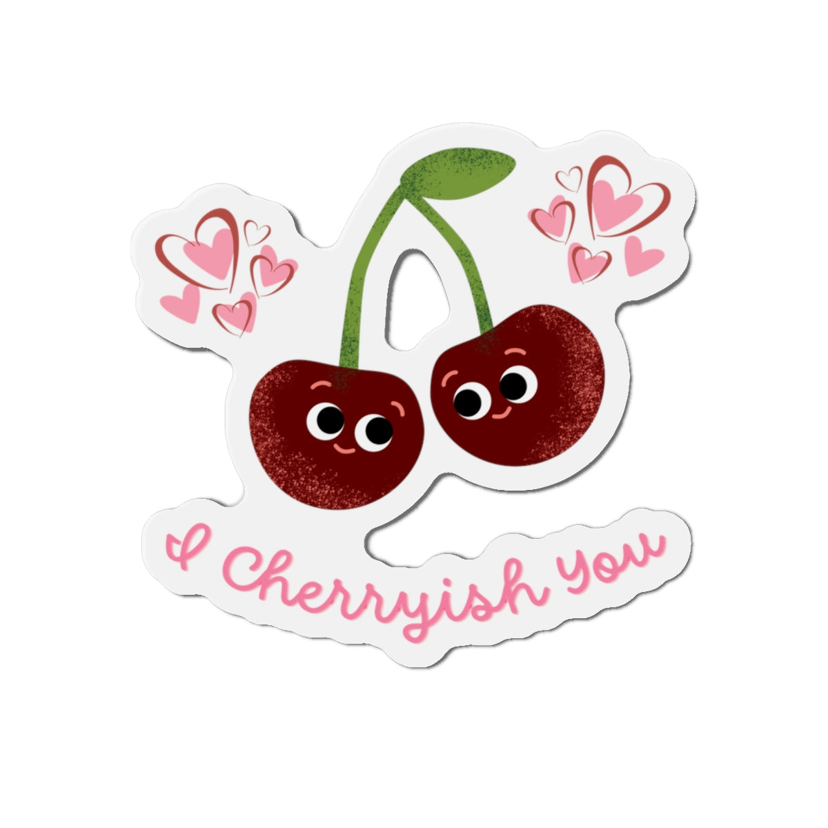 Cute Cherry Love Die-Cut Magnet, I Cherryish You Magnet, Fun Refrigerator Decor, Gift for Valentine's Day, Sweetheart Gift, Cheery Home [...]