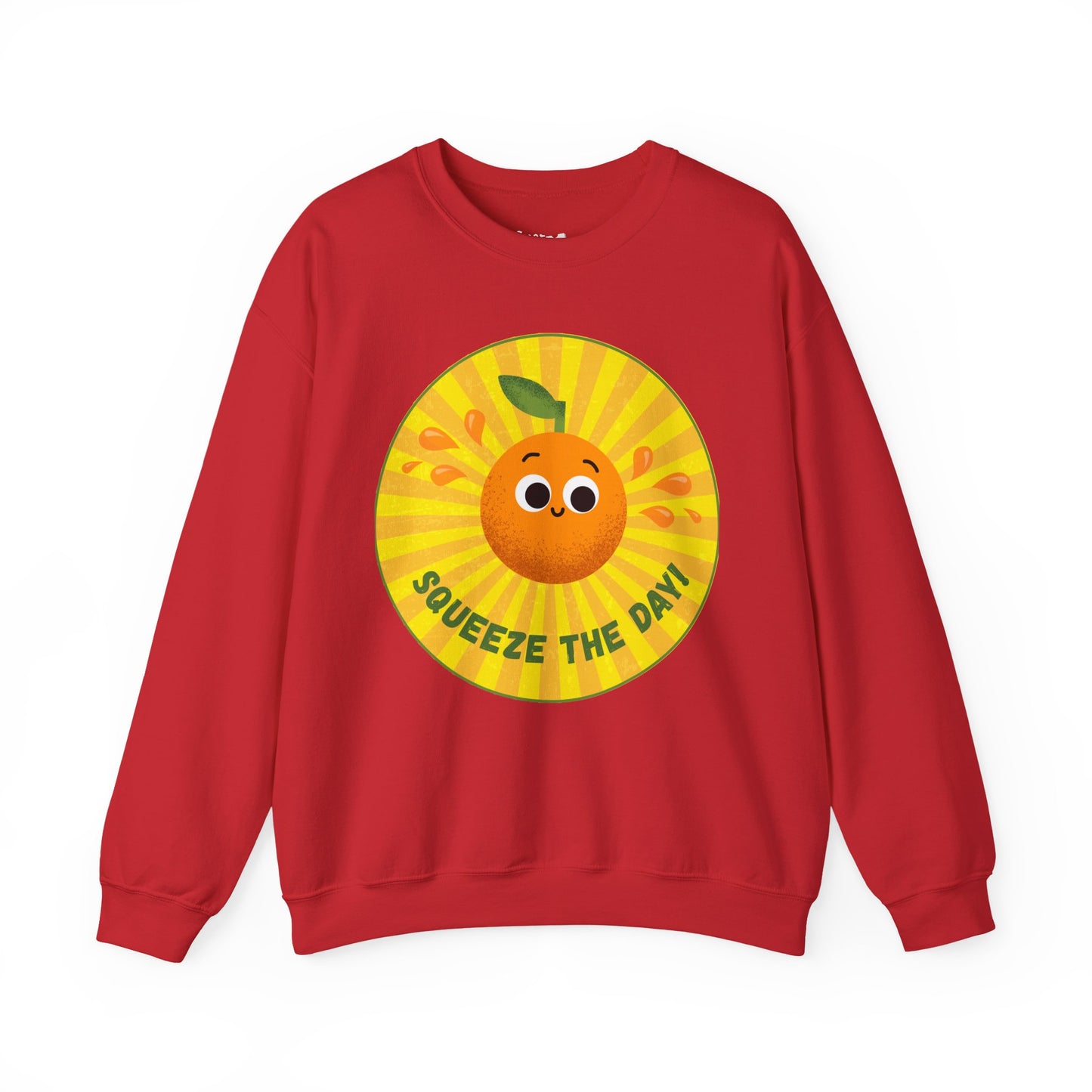 Squeeze the Day Sweatshirt, Cute Crewneck Gift, Citrus Theme Apparel, Comfortable Fall Outfit, Unisex Casual Wear