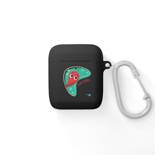 Chillin' AirPods Case Cover, Unique AirPods Holder, Fun Kids Accessories, Colorful Earbud Case, Great Gift Idea