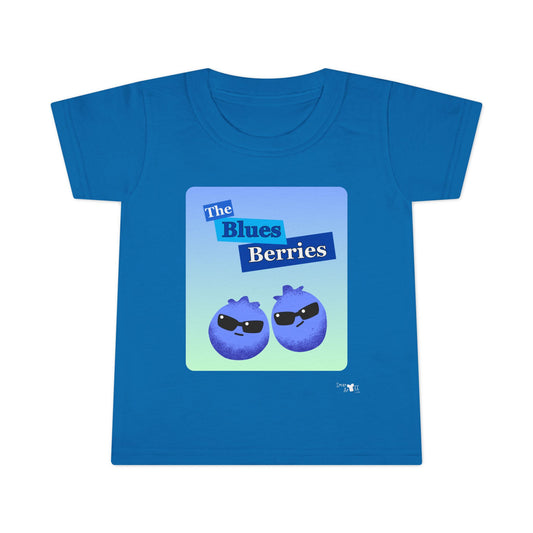 Cool Blues Berries Toddler Shirt, Funky Kids Tee, Cute Graphic Shirt, Fun Birthday Gift, Summer Outfit for Kids