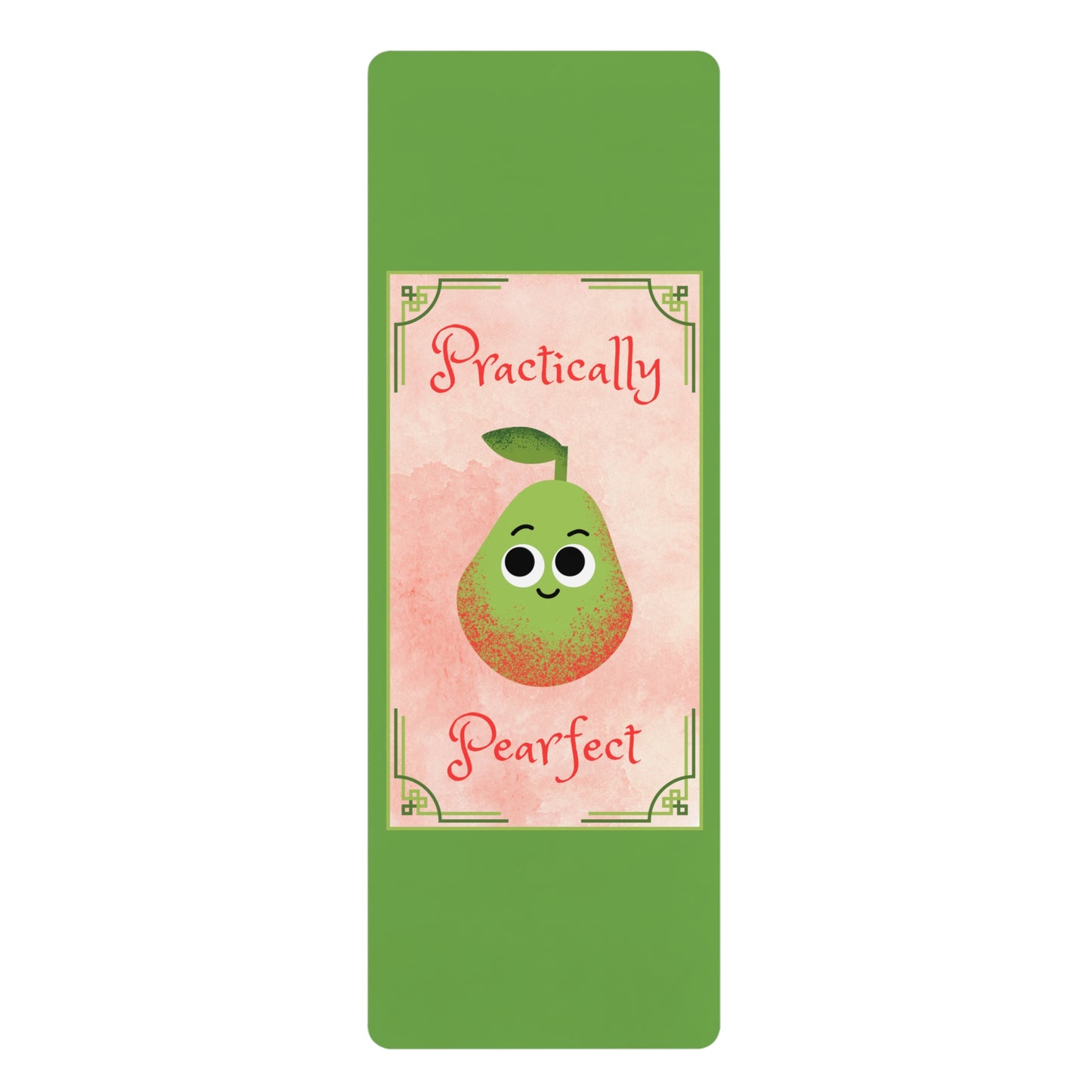 Practically Pearfect Rubber Yoga Mat for Fitness, Meditation, Yoga Practice, Eco-Friendly Fitness Gear, Perfect Gift for Yogis