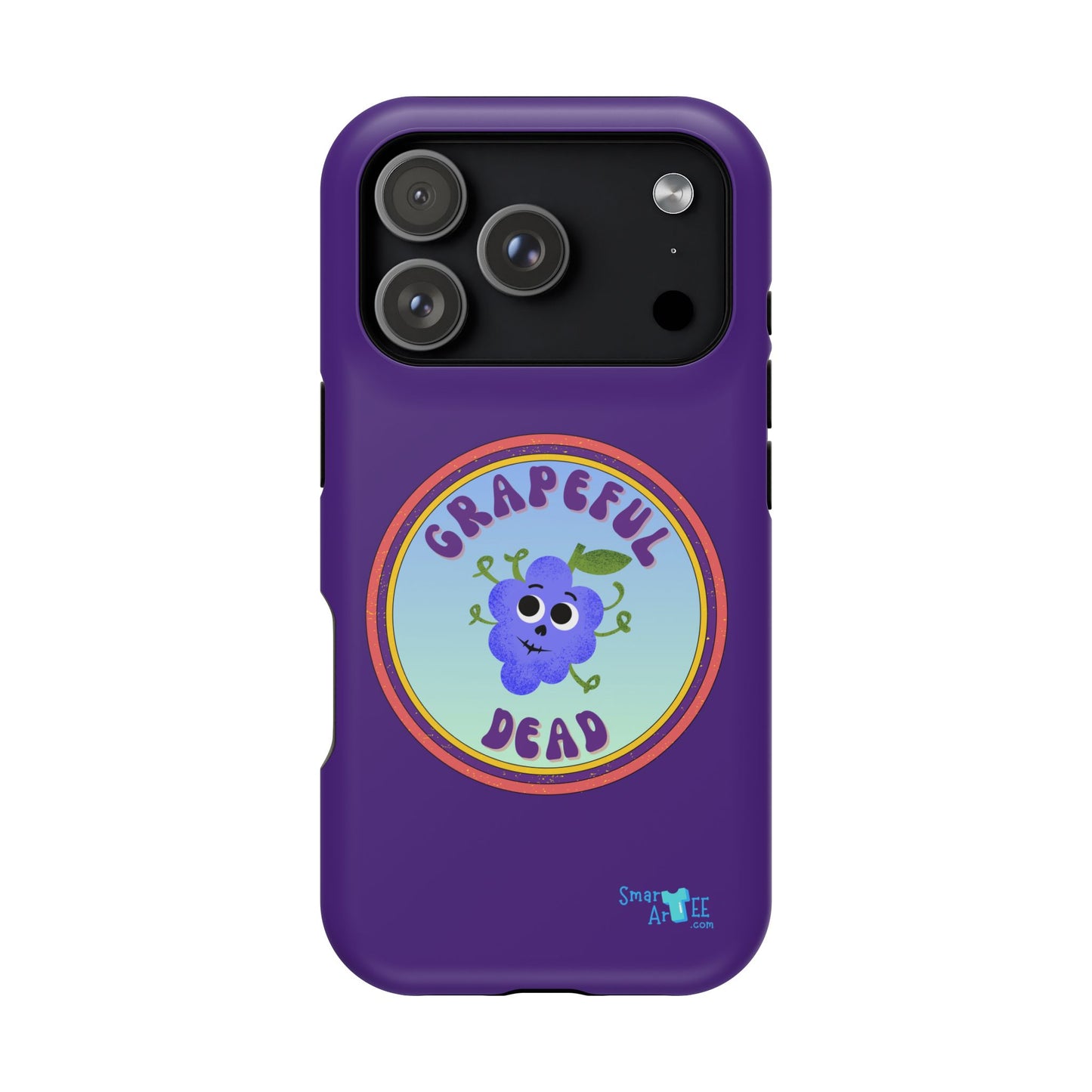 Whimsical Phone Case Featuring Grapeful Dead Design, Unique Protective Cover, Gift for Music Lovers, Fun Accessory for Festivals