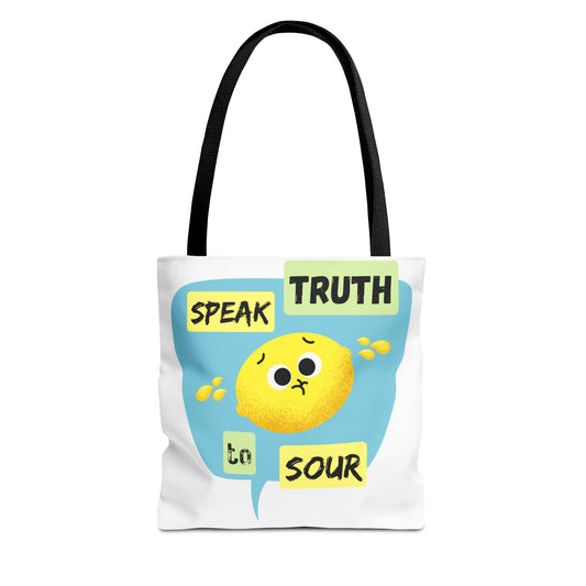 Cheerful Tote Bag with Motivational Quote, Perfect Gift for Friends, Essential Everyday Bag, Inspirational Gift, Fun Shopping Bag