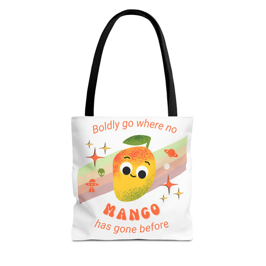 Playful Mango Tote Bag - Fun Fruit Carryall, Eco-Friendly Shopping Bag, Cute Beach Tote, Travel Bag, Gift for Fruit Lovers