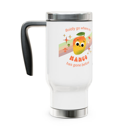Mango-Inspired Travel Mug, Cute Cup for Coffee Lovers, Perfect for Gifts, Outdoor Adventures, and Everyday Use