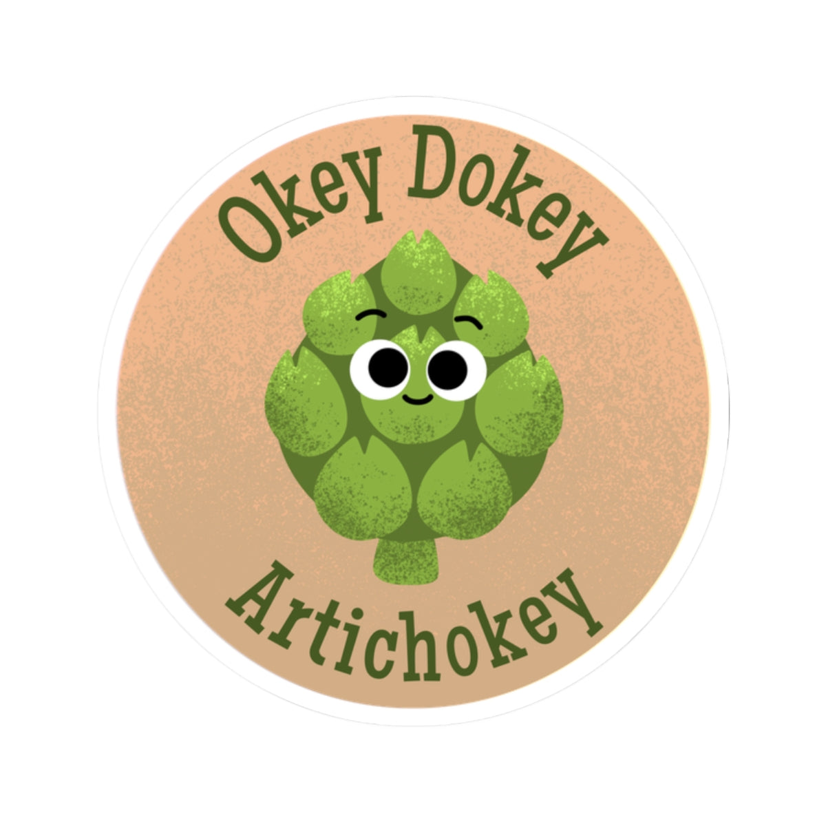 Playful Artichoke Kiss-Cut Stickers - Cute for Laptops, Water Bottles, Gifts, Party Favors, and Journals