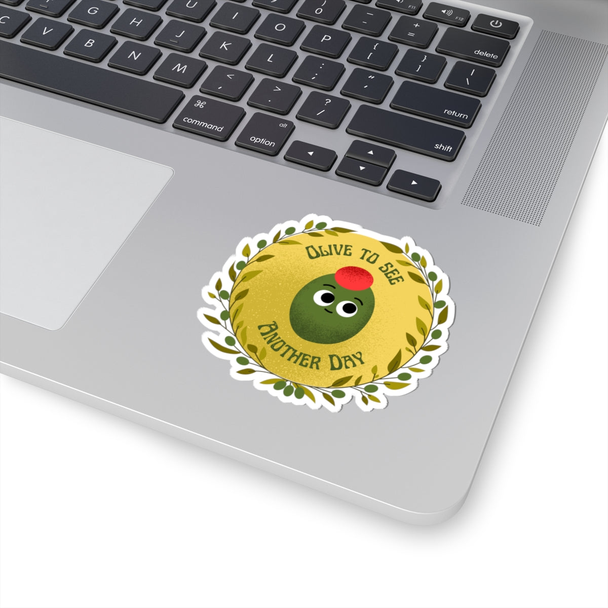 Whimsical Olive Stickers, Fun Laptop Decals, Cute Gift for Food Lovers, Cheerful Home Decor, Positive Vibe Stickers