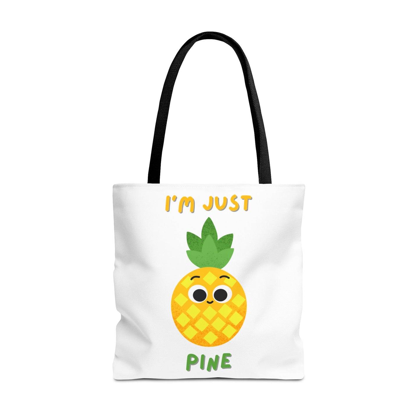Cute Pineapple Tote Bag, Fun Shopper Bag, Beach Bag, Eco-Friendly Tote, Gift for Fruit Lovers, Summer Accessory