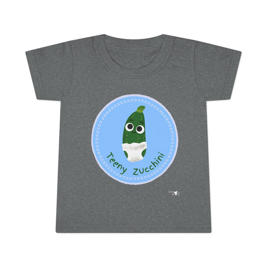 Cute Toddler Zucchini Shirt, Funny Kids Tee, Teeny Zucchini Design, Gift for Toddlers, Playful Children's Apparel