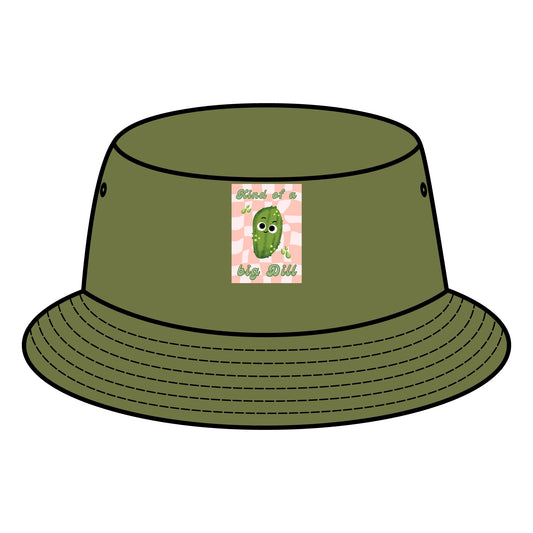 Cute Pickle Pun Bucket Hat | Fun Summer Accessory, Beach Hats, Gift for Food Lovers, Trending Summer Fashion, Retro Fun Hat
