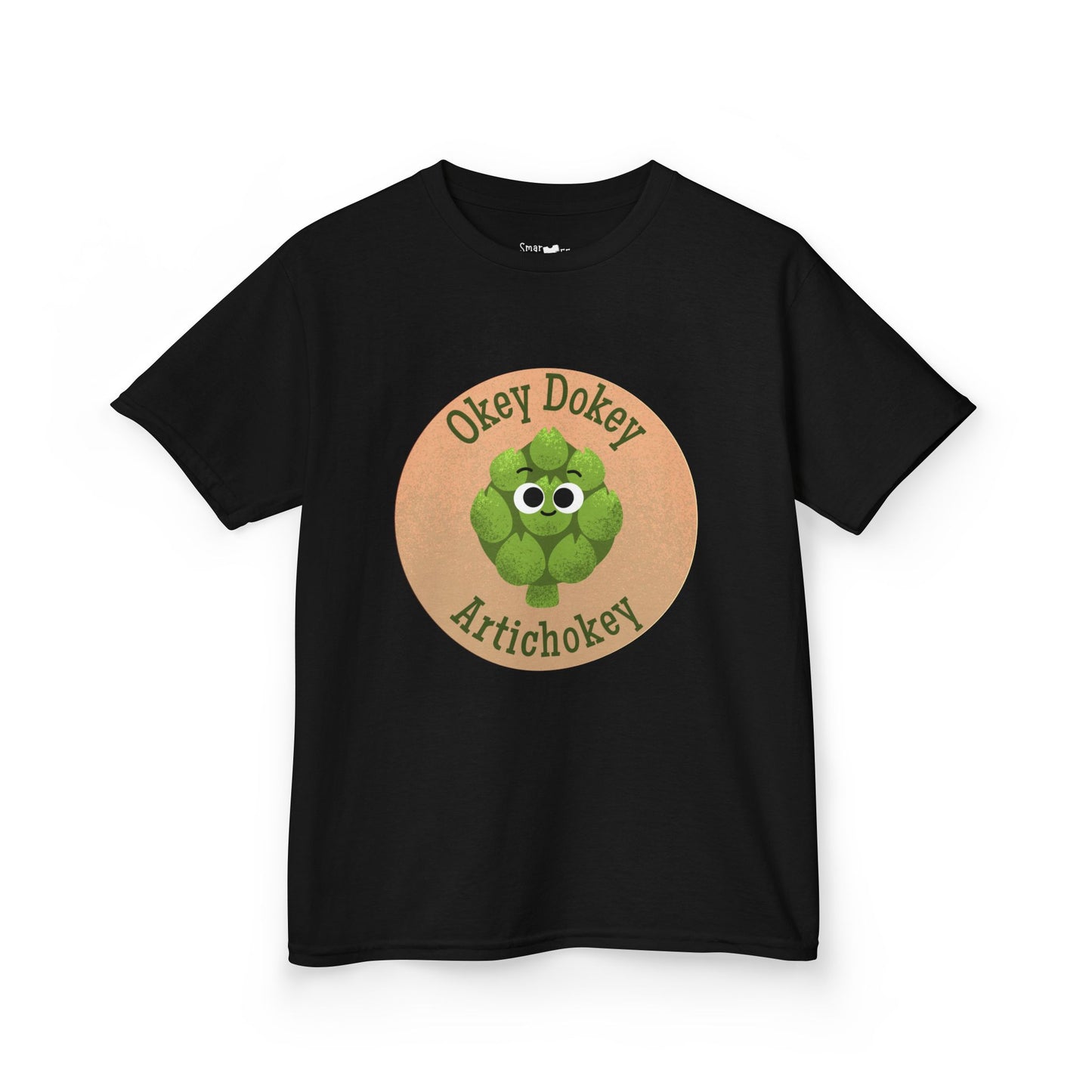 Kids Funny Graphic Tee with 'Okey Dokey Artichokey' Design, Cute Kids Shirt, Playful Apparel, Gift for Children, Summer Wear