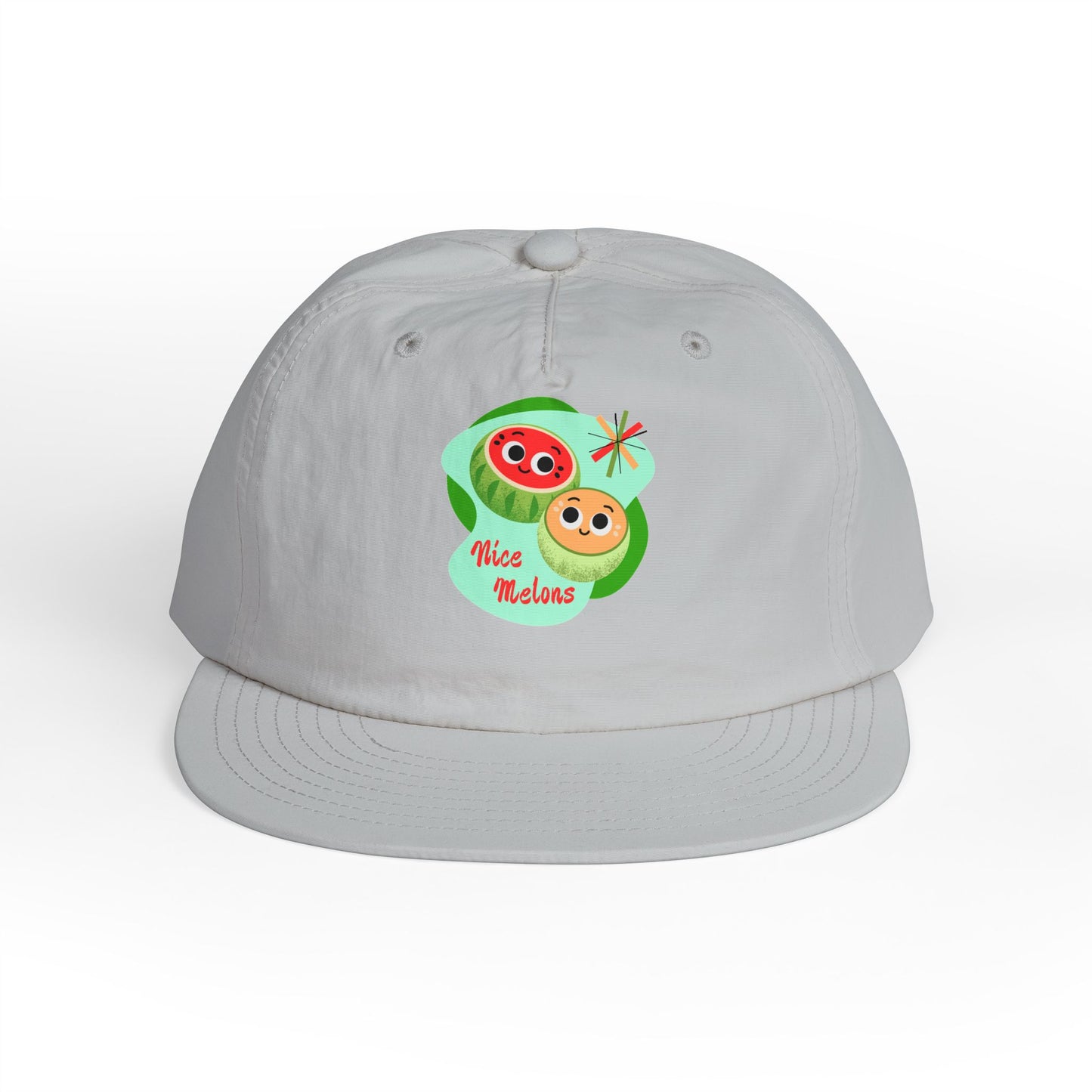 Cute Surf Cap, Summer Hat, Beach Cap, Funny Cap, Gift for Surfers, Nice Melons Graphic