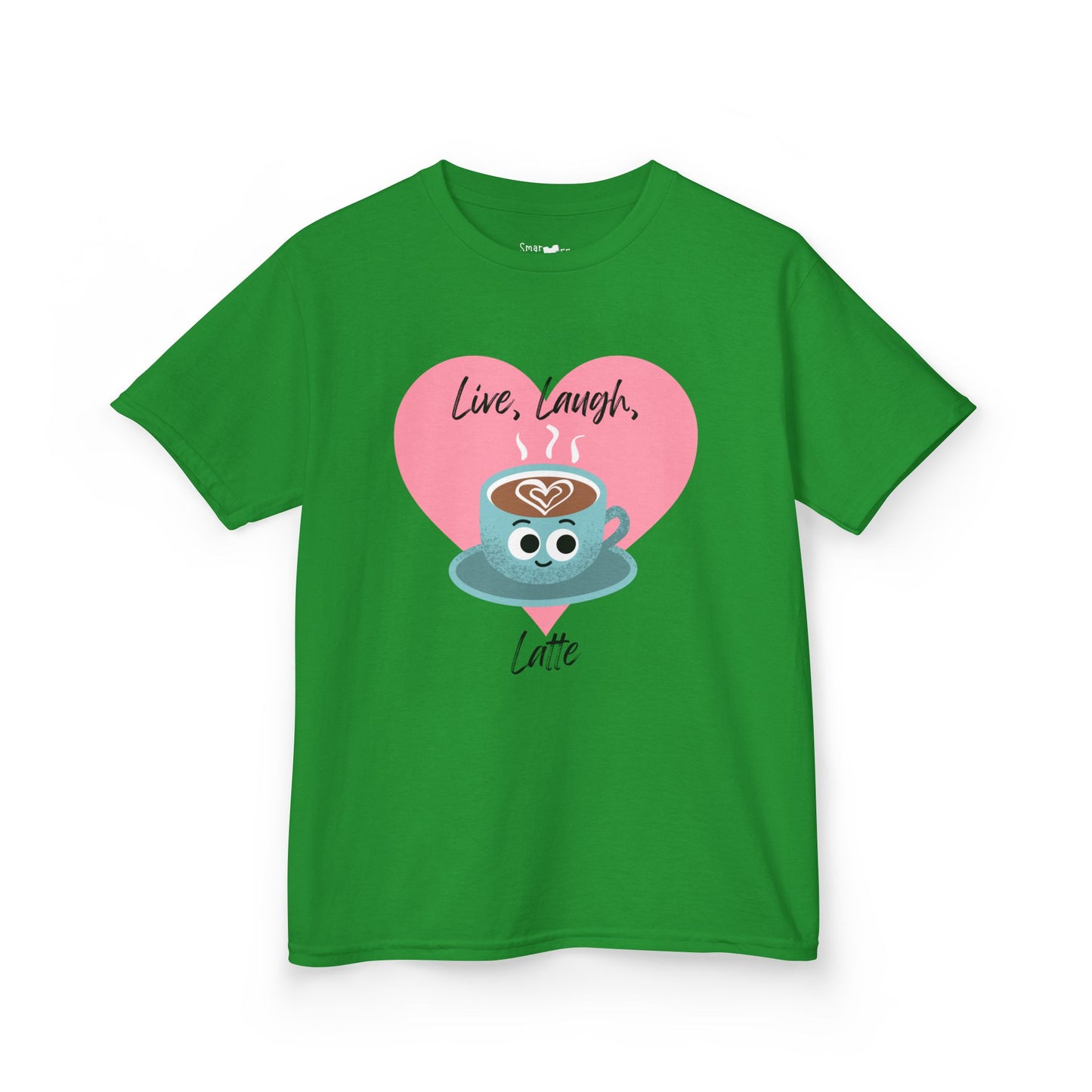 Cute Latte Kids Tee, Kids Cotton Shirt, Coffee Lover Shirt, Live Laugh Love Tee, Fun Gift for Kids