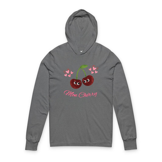 Cute Cherry Unisex Hooded Long Sleeve Shirt- Perfect for Casual Days, Girlfriend Gifts, Spring Fashion, Summer Fun, Cute Graphics, Valentine's