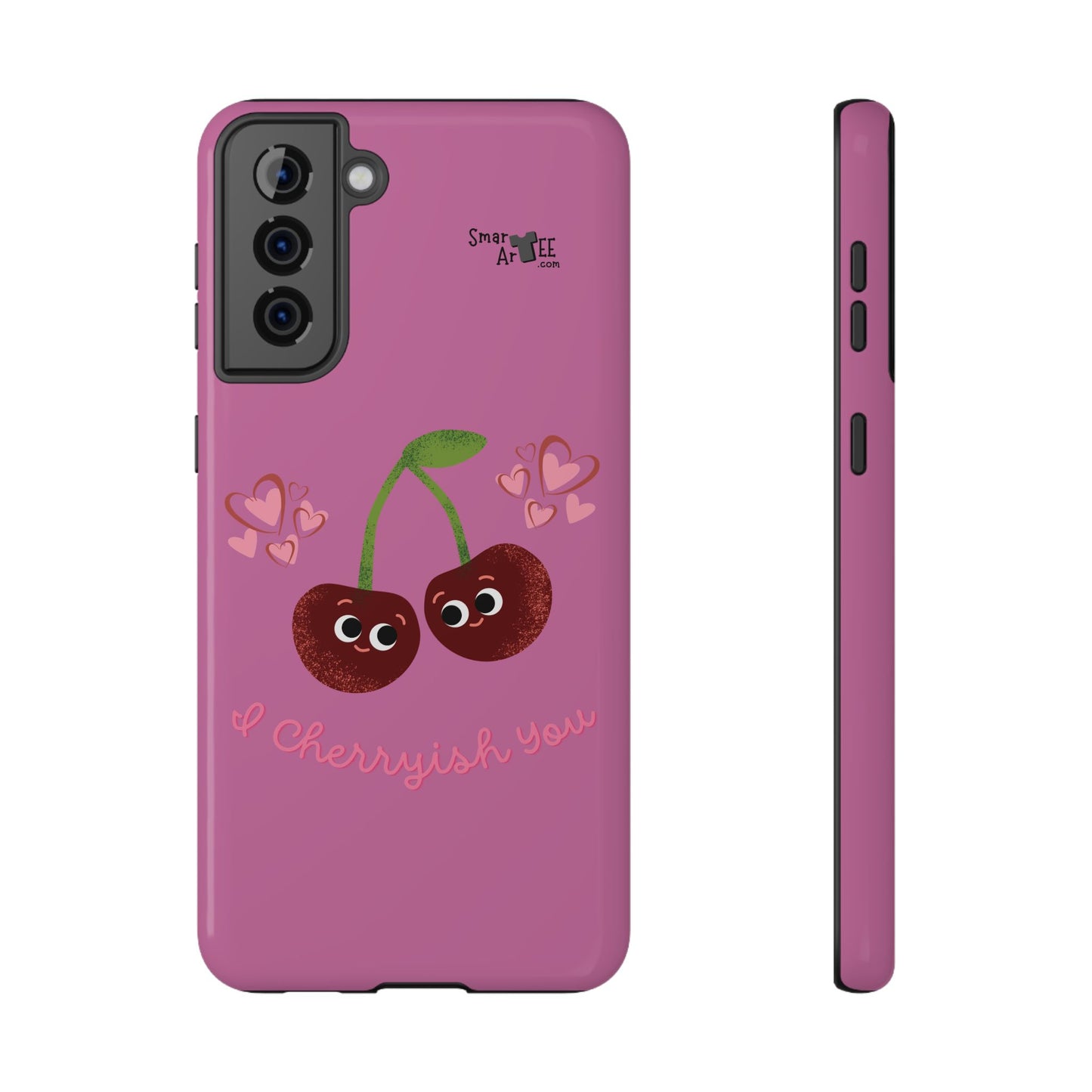 Cute Cherry Impact-Resistant Phone Case, Cherry Phone Cover, Valentine's Gift, Cute Phone Accessories, Sweetheart Case, I Cherryish You