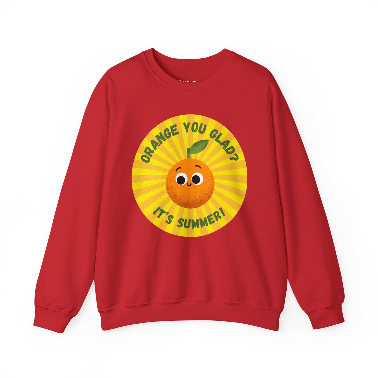 Summer Vibes Crewneck Sweatshirt, Unisex Sweatshirt, Funny Summer Apparel, Gift for Fruit Lovers, Perfect for Cold Weather