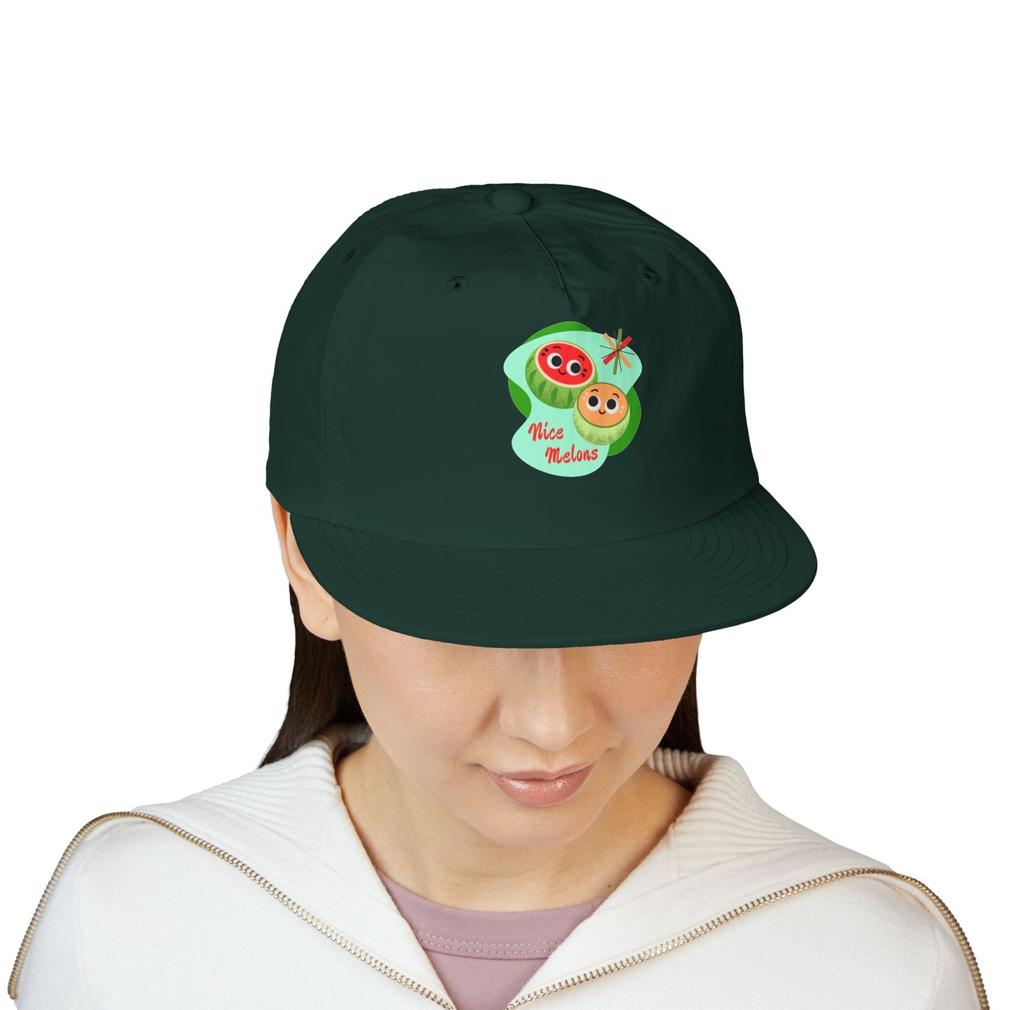 Cute Surf Cap, Summer Hat, Beach Cap, Funny Cap, Gift for Surfers, Nice Melons Graphic