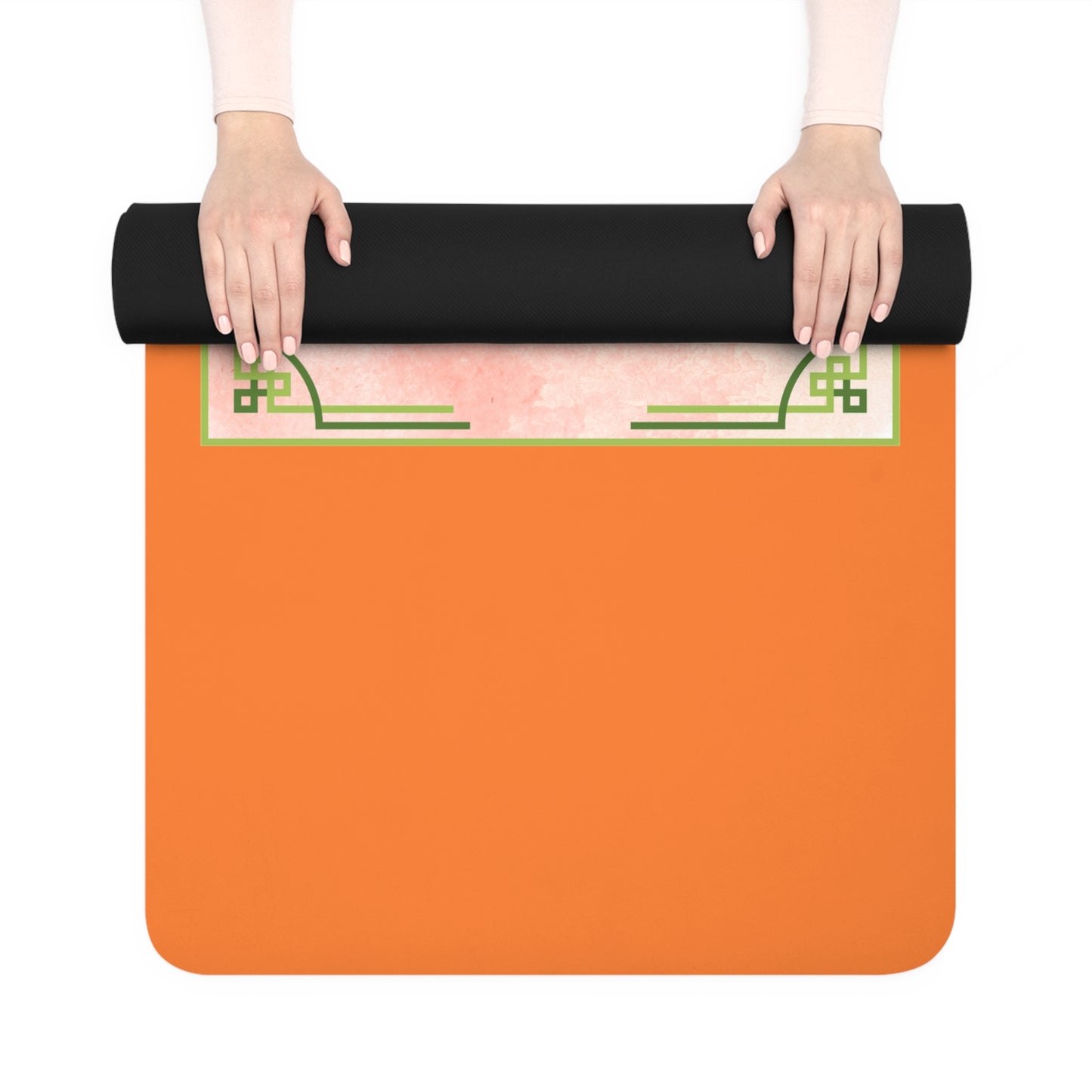 Cute Rubber Yoga Mat - Practically Pearfect Fruit Pun, Fitness Mats, Home Gym Essentials, Gift for Yogis, Motivational Exercise Mat