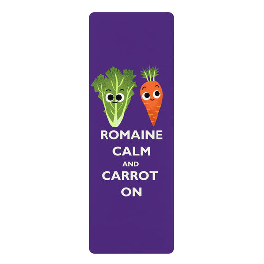 Whimsical Yoga Mat: 'Romaine Calm & Carrot On' | Funny Exercise Mat, Gift for Veggie Lovers, Fitness Accessories, Home Workout [...]