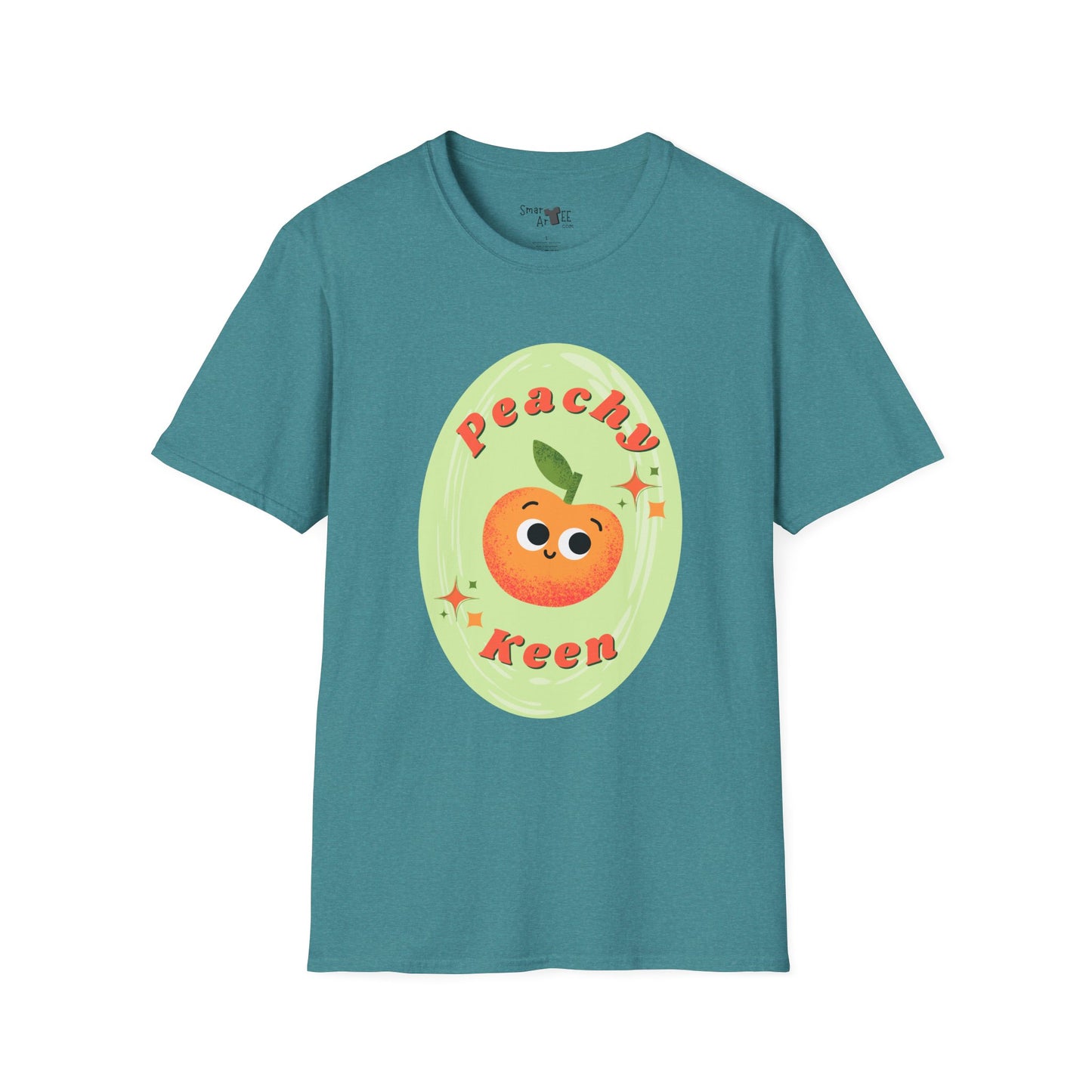 Peachy Keen Unisex Softstyle T-Shirt | Cute Fruit Tee | Fun Summer Apparel | Gift for Friends | Casual Outfit