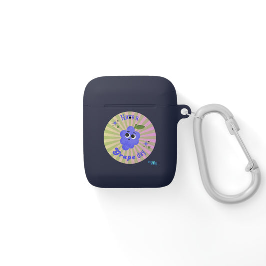 Cute Grape AirPods Case Cover, Fun Earbuds Protector, Gift for Music Lovers, Colorful Accessory, Great Gift Idea
