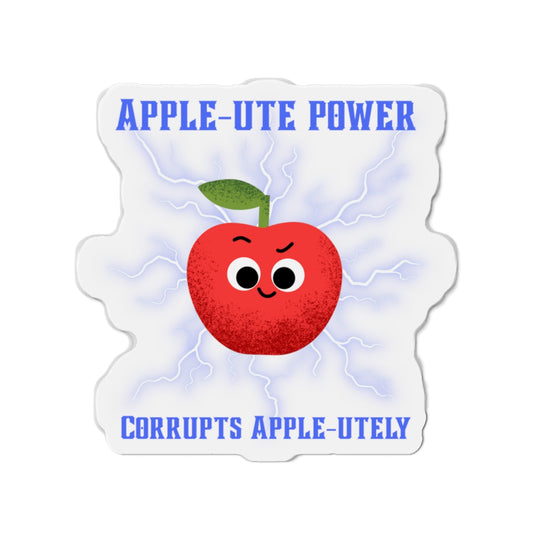 Energizing Apple Die-Cut Magnet - Cute Kitchen Decor, Fridge Magnet, Gift for Teachers, Classroom Accent, Fun Home Decor