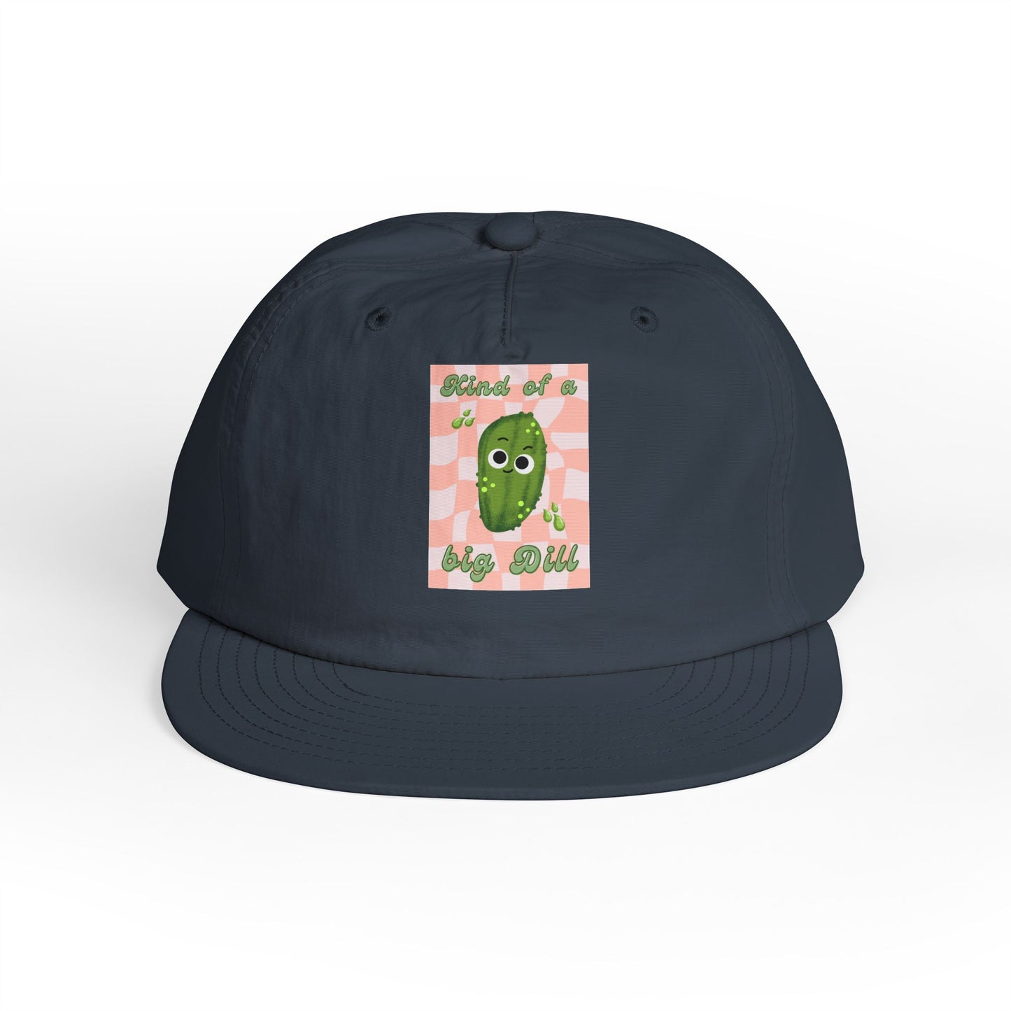 Funny Surf Cap with Cute Dill Pickle Design, Summer Hat for Beach Lovers, Ideal Gift for Foodies, Great for BBQs and Parties