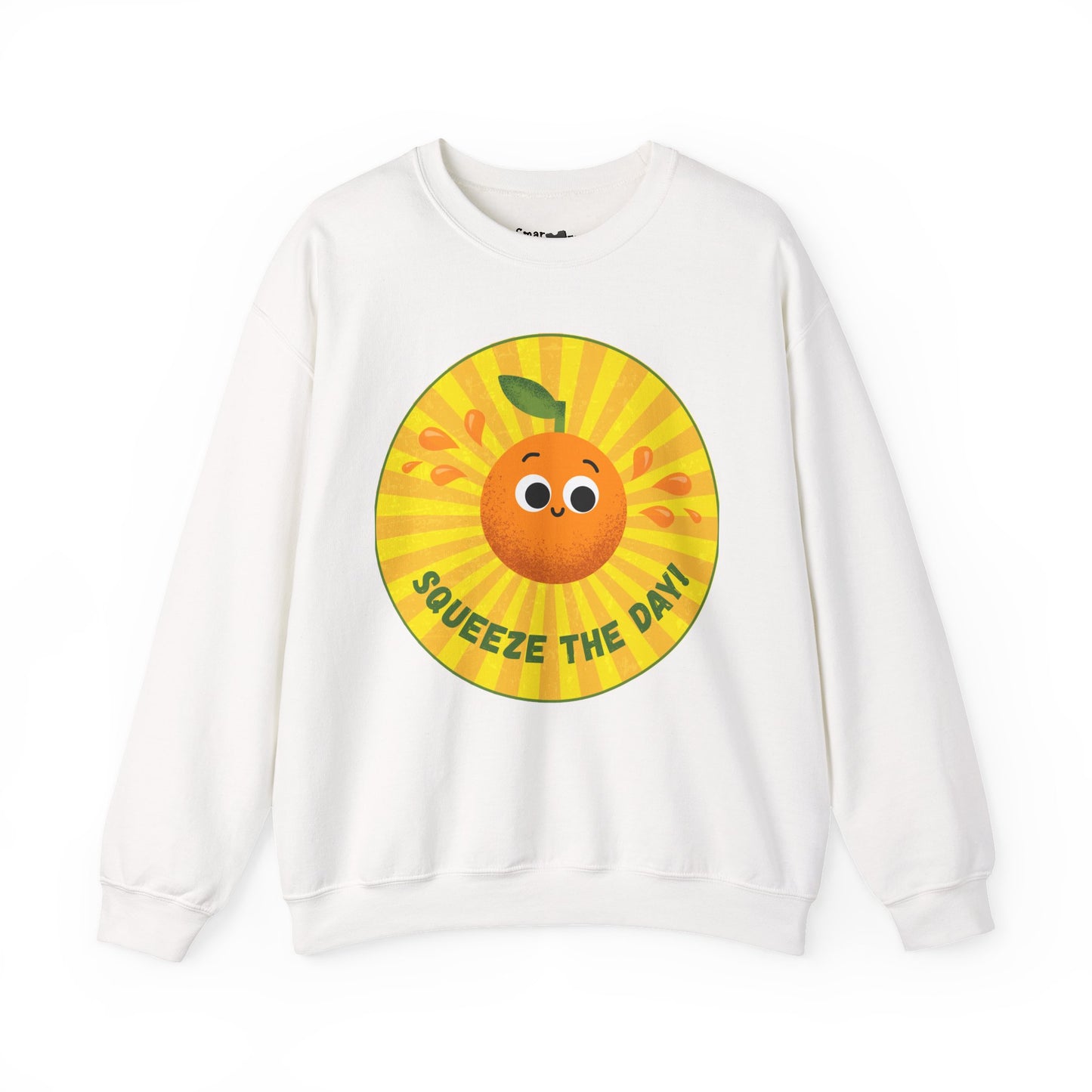 Squeeze the Day Sweatshirt, Cute Crewneck Gift, Citrus Theme Apparel, Comfortable Fall Outfit, Unisex Casual Wear